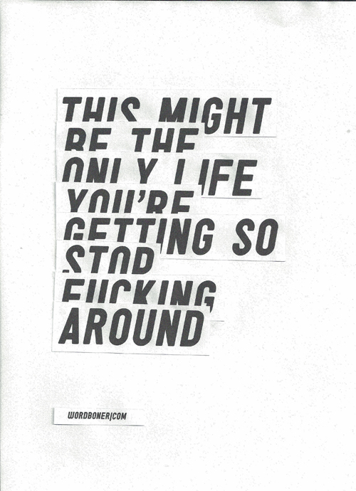 Fucking Around (get on a tee)
more: store | blog | make your own wordboner store | twitter | facebook | coupons
 